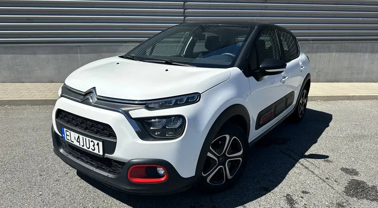 citroen Citroen C3 cena 44900 przebieg: 105000, rok produkcji 2021 z Łódź